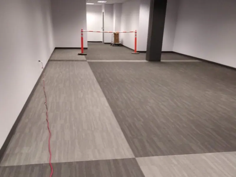 Commercial carpet tile cleaning in Rhode Island - large open office space